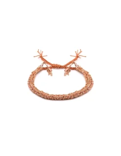 BRACELET N°183 - PINK GOLD / CARAMEL