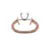 BRACELET N°183 - PINK GOLD / GREY