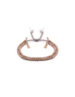 BRACELET N°183 - PINK GOLD / GREY