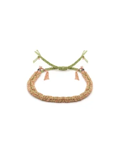BRACELET N°183 - PINK GOLD / JADE