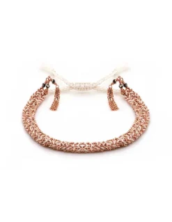 BRACELET N°183 - PINK GOLD / WHITE