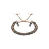 BRACELET N°183 - RUTHENIUM LUREX GOLD