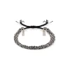 BRACELET N°183 - SILVER / BLACK