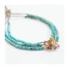 BROWNISH - BRACELET TURQUOISES ET GOUTTES TOURMALINES