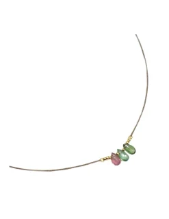 BROWNISH - COLLIER GOUTTES TOURMALINES