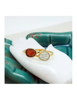 BY JOHANNE - DIWALI - BAGUE LABRADORITE - PETIT MODÈLE