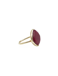 BY JOHANNE - DIWALI - BAGUE RUBIS - GRAND MODÈLE