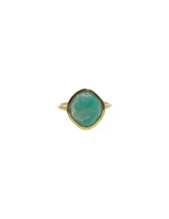 BY JOHANNE - DIWALI - BAGUE AMAZONITE - MOYEN MODÈLE
