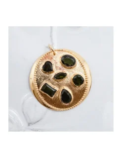 CAMILLE - MÉDAILLE 6 PIERRES GREEN TOURMALINES