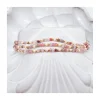 CANDIES - BRACELET 11 PERLES SOUCOUPES ET 36 SPINELLES MULTICOLORES SUR CORDON