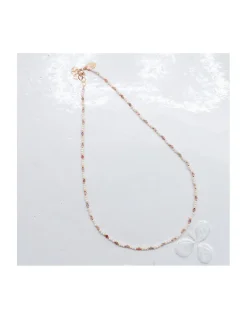 CANDIES - COLLIER SPINELLES MULTICOLORES ET MINI PERLES SOUCOUPES