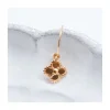 CANNES - BOUCLE D'OREILLE ANNEAU À ENFILER ET FLEUR INDIENNE