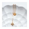 CANNES - BOUCLE D'OREILLE PUCE ZIRCON, SPINELLE CHOCO ET PENDENTIF FLEUR INDIEN SUR CHAÎNE 1 MAILLON