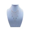 CANNES - COLLIER FRANGES TUBES PLAQUÉS OR ET TOURMALINES
