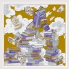CARRE COTON ET SOIE - EDITIONS - GOLDEN BROWN