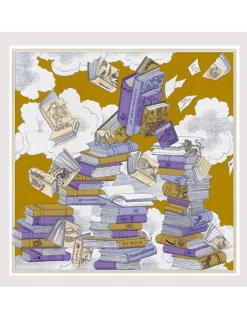 CARRE COTON ET SOIE - EDITIONS - GOLDEN BROWN