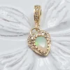 CHARM - COEUR, OPALE ET DIAMANTS