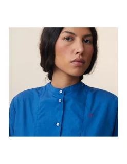 CHEMISE - 778 - COLOMBE - POPLIN ROYAL BLUE