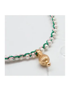 COLLIER - ANAR 2 - VERT ET ROSE
