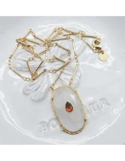 COLLIER - CHEEMA PIERRE DE LUNE ET IOLITE
