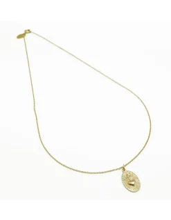 COLLIER CHAINE FORCAT 45CM ET MEDAILLE EX VOTO