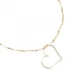 COLLIER CHAINE JOLIE 45CM ET MEDAILLE GRAND COEUR