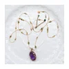 COLLIER LONG AMETHYSTE LIGHT PURPLE - N°859