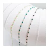 COLLIER RAS DE COU OR ROSE 42CM- GIGI - TONS VERTS