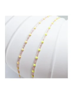 COLLIER RAS DE COU OR ROSE 42CM- GIGI - TONS JAUNES