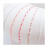 COLLIER RAS DE COU OR ROSE 42CM- GIGI - TONS ROSES