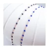 COLLIER RAS DE COU OR ROSE 42CM- GIGI - TONS BLEU FONCÉ