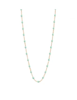 COLLIER RAS DE COU OR ROSE 42CM- GIGI - TONS BLEU CLAIR