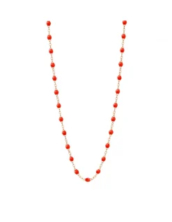 COLLIER RAS DE COU OR ROSE 42CM- GIGI - TONS ROUGES