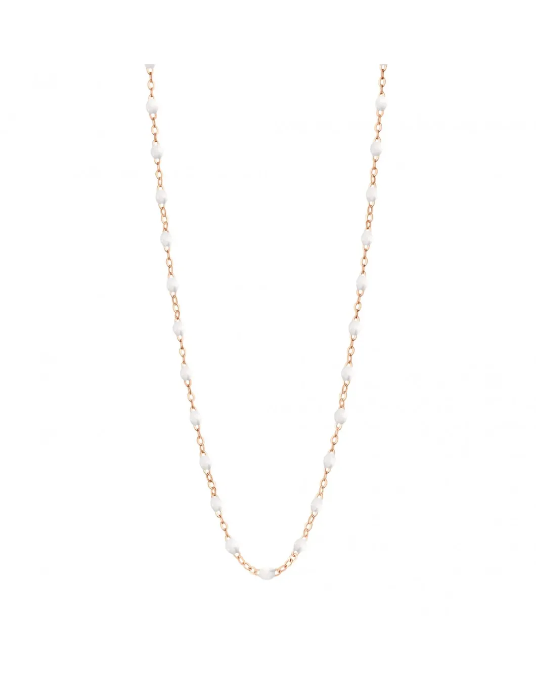 COLLIER RAS DE COU OR ROSE 42CM- GIGI - TONS BLANCS