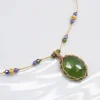 COLLIER TIBETAIN COURT VESUVIANITE N°901