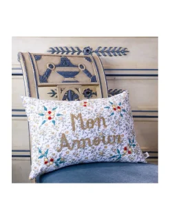 COUSSIN LIBERTY BRODÉ - MON AMOUR - MODÈLE 1