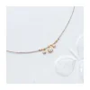 DAISY - COLLIER CORDONS LUREX ET 3 ZIRCONS (CORDON AU CHOIX)