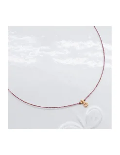 DAISY - COLLIER CORDONS LUREX ET FLEUR (CORDON AU CHOIX)