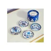 4 DESSOUS DE VERRE EN PORCELAINE - DRUGGIST