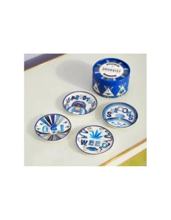 4 DESSOUS DE VERRE EN PORCELAINE - DRUGGIST