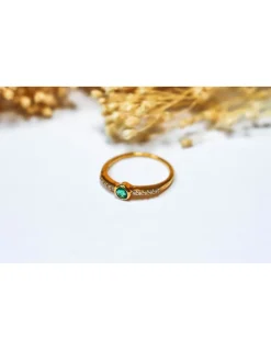 DIAPERIS - BAGUE JEYA - ÉMERAUDE / DIAMANTS