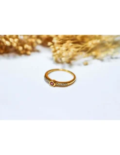 DIAPERIS - BAGUE JEYA - TOURMALINE ROSE / DIAMANTS