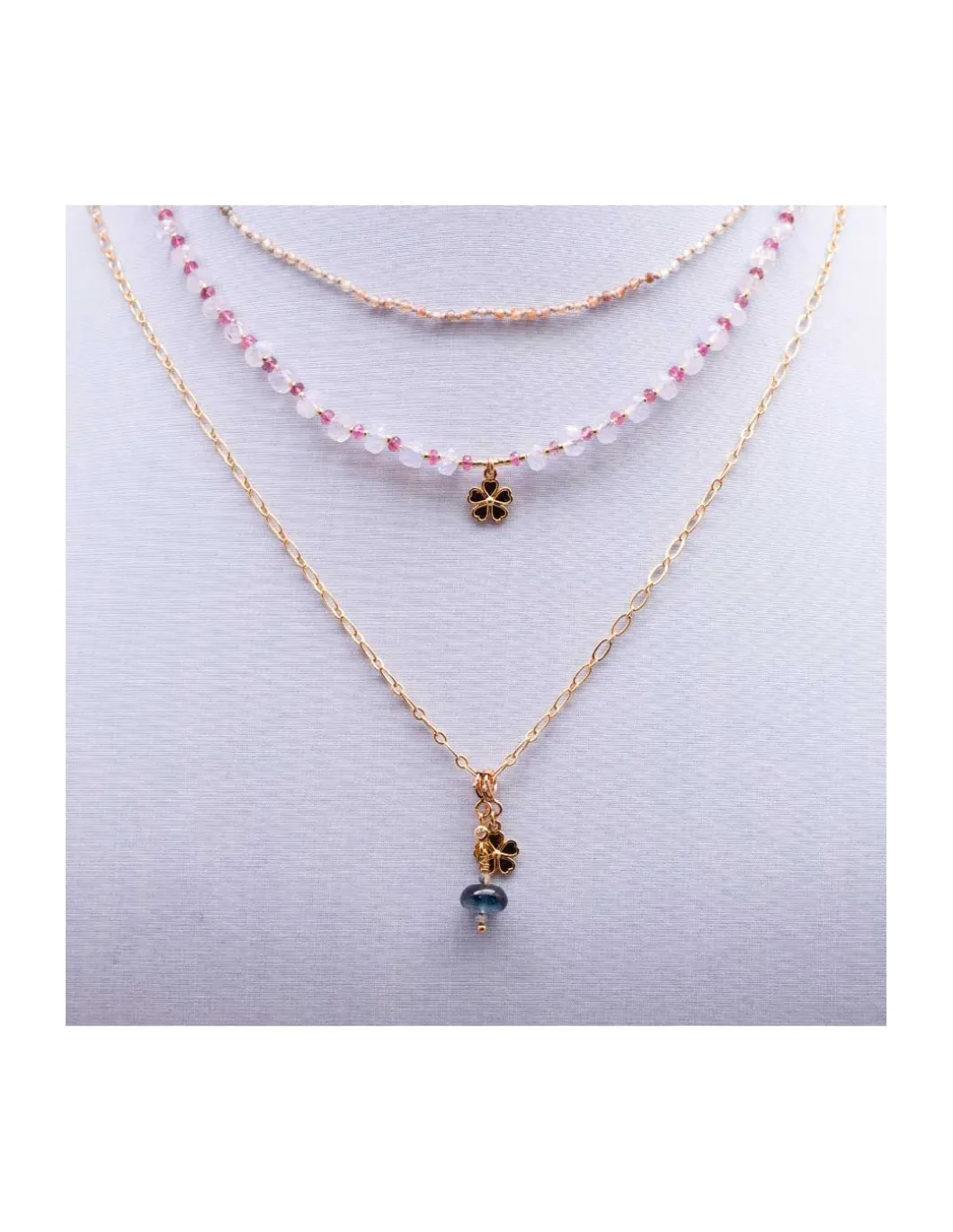 EVERGREEN - COLLIER GIGI GOLD ZIRCONS