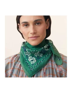 FOULARD EN COTON - 652 - BOTTLE GREEN