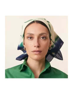 FOULARD EN COTON - 766 - BOTTLE GREEN