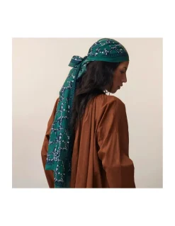 FOULARD EN COTON - 680 - BOTTLE GREEN