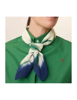 FOULARD EN COTON - 766 - BOTTLE GREEN