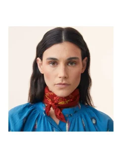 FOULARD EN COTON - 652 - BRICK
