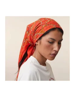 FOULARD EN COTON - 680 - POP PINK