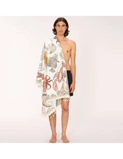 FOUTA EN COTON - POSEIDON - NATURAL